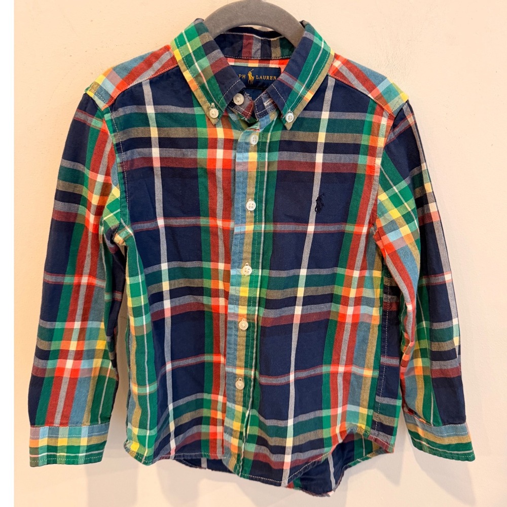 Polo Ralph Lauren Kids Plaid Button Down Shirt Multi Color 4 322-555915